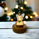 Glass Cover- The Angel Gabriel with Holly