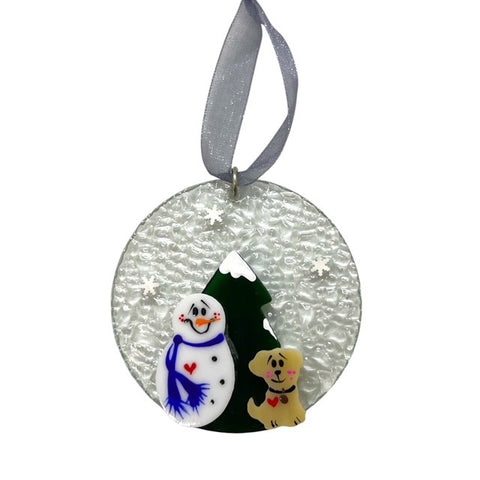 Swittle- Snowglobe Snowman / Dog/ Cat