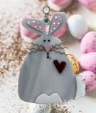 Glass Cover- Country Bunny
