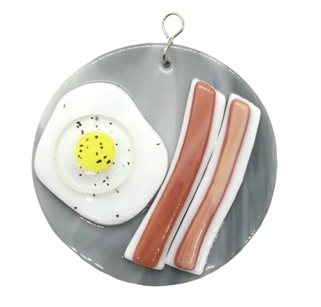 Glass Cover- Bacon & Egg Plate
