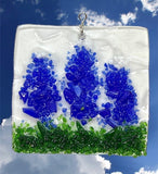 Glass Cover- Blue Flowers / Bluebonnets