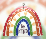 Glass Cover- BE KIND Rainbow