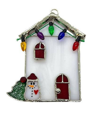 Glass Cover- Christmas House 3-D