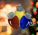 Glass Cover- Holiday Light Bulbs