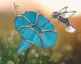 Glass Cover- Morning Glory Flower