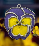 Glass Cover- Pansy Flower