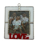 Glass Cover- Picture Frame (LOVE/FAMILY/WHITE)
