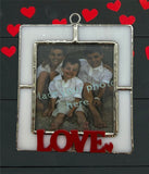 Glass Cover- Picture Frame (LOVE/FAMILY/WHITE)