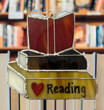 Glass Cover- Books "I Love Reading"