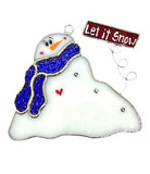 Glass Cover- Melting Snowman