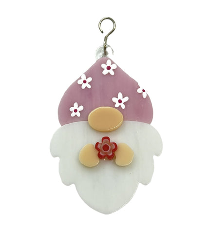 Glass Cover- Gnome / Spring Flower