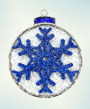 Glass Cover- Ornament Ball Snowflake