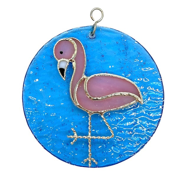 Glass Cover- Flamingo