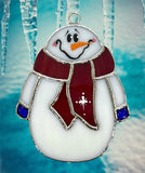 Glass Cover- Winter Snowman
