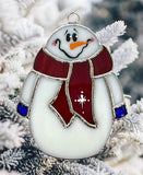 Glass Cover- Winter Snowman