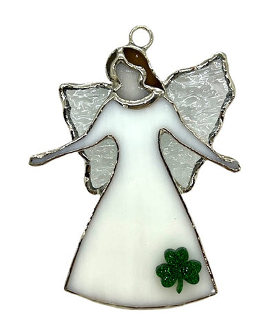 Glass Cover- The Angel Gabriel SHAMROCK ☘ (No Hooks for Garland)