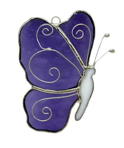 Glass Cover- Butterfly / Purple