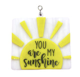 Glass Cover- Sun "You Are My Sunshine"